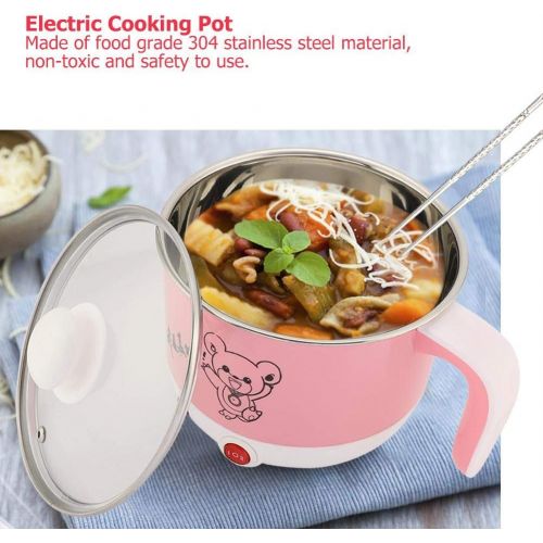  [아마존베스트]Yosoo 1.8L Cooking Pot, Mini 304 Stainless Steel Electric Cooking Pot Rapid Noodles Cooker for Ramen Dumplings Soups Noodles Cooking (01)