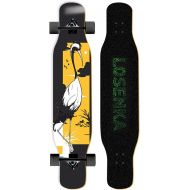 EEGUAI Skateboard 43 inch7 Layer Maple Longboard Complete Cruiser for Cruising, Carving, Free-Style and Downhill (Color : C)