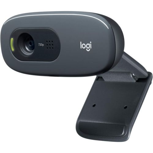 로지텍 Logitech USB H570e Corded Single-Ear Headset & C270 Desktop or Laptop Webcam, HD 720p Widescreen for Video Calling and Recording