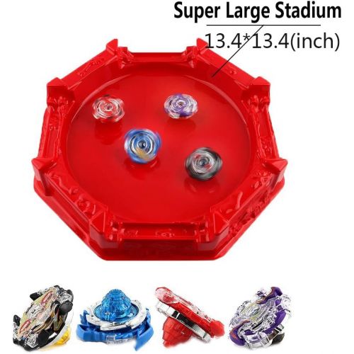  [아마존베스트]KAVCENTs Battle Burst Turbo Evolution Metal Fusion Set Super Large Stadium with 4D Launcher Grip Set Gt Sparking Blades Toys