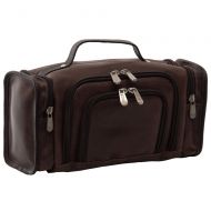 Piel Leather Multi-Compartment Toiletry Kit, Vintage Brown