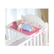 Miyaou Universal Baby Cot Top Changer 70x45 CM Portable Baby Changing Table 5 Colors (PlanALanger-Pink)