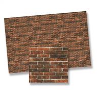 Dollhouse Miniature Dollhouse Antique Brick Wall Paper 34978 by World Model Miniatures