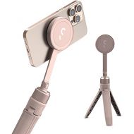 ShiftCam SnapPod - Video Selfie Stick and Tripod - Magnetic Mount Snaps on to Any Phone - Tiltable Design | Chalk Pink