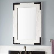 Signature Hardware 424516 Bonner 34 x 24 Reclaimed Wood Framed Bathroom Mirror