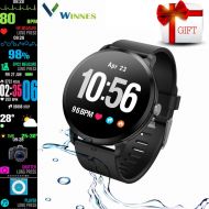 Winnes Fitness Tracker, Couple Watch Smart Watch Waterproof Multi Exercise Mode Sports Bracelet with Heart Rate&Blood Pressure&Sleep Monitor Compatible iOS&Android,Pefect Gift