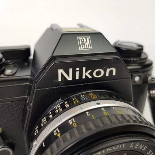  Nikon EM 35mm SLR Film Camera