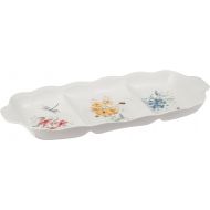 Lenox Butterfly Meadow 3 Part Divided Serving Tray
