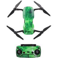 Dark Horse Comics Darkhorse Unique Waterproof PVC Stickers Full Set of Skin Battery Remote Controller Decals for DJI Mavic AIR - Green Lightning