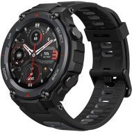 Amazfit T-Rex Pro Smart Watch, Rugged Military Certified, GPS, 18-Day Battery, Heart Rate Monitoring & VO2 Max, Sleep & Health Monitoring, 10 ATM Water-Resistant, with AI Fitness App (Black)