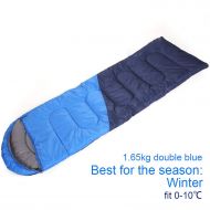 Listeded Warm Splicing Sleeping Bag Outdoor Sport Waterproof Thermal Sleeping Bag Comfortable Heated Lazy Bag Adult Winter Camping