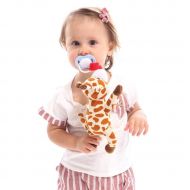Dasado Creative Baby Clip Suspension Animal Plush Doll Toy Removable Silicone Nipple Pacifiers
