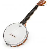 [아마존베스트]Kmise Banjo Ukulele 4 String Banjos lele Ukelele Uke Concert 23 Inch Size (Type 4)
