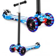 WeSkate Scooters for Kids, Lights Up Scooter for Girls Boys, Adjustable Height, Scooters for Children Ages 3-12