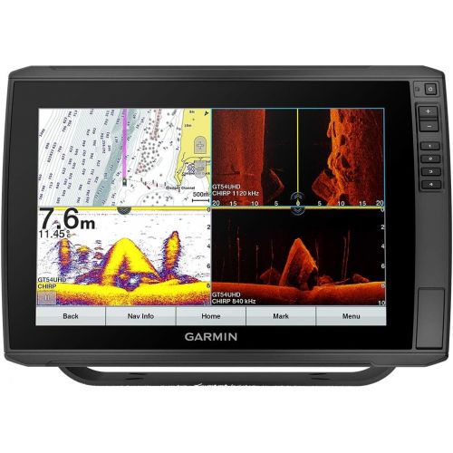 가민 Garmin ECHOMAP Ultra 122sv, Sunlight-readable 12-inch Touchscreen Chartplotter/Sonar Combo with Worldwide Basemap