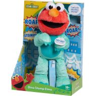 SESAME STREET Dino Stomp Elmo 13-Inch Plush Stuffed Animal Sings and Dances, Officially Licensed Kids Toys for Ages 18 Month by Just Play