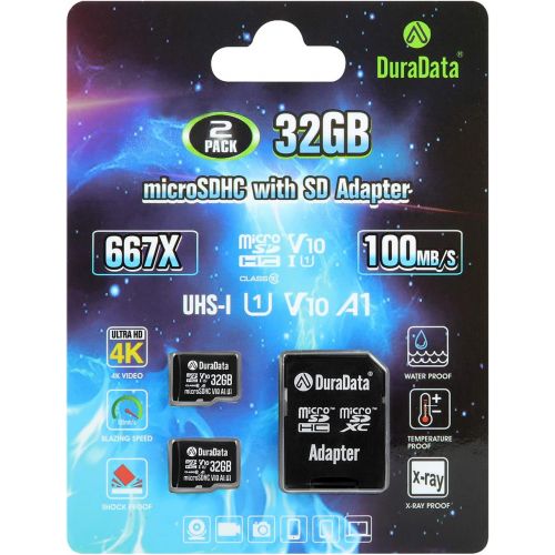  Amplim 32GB Micro SD Card, Extreme High Speed 2 Pack MicroSD Memory Plus Adapter, MicroSDHC Class 10 UHS-I U1 V10 TF Nintendo-Switch, GoPro Hero, Raspberry Pi, Phone Galaxy, Camera