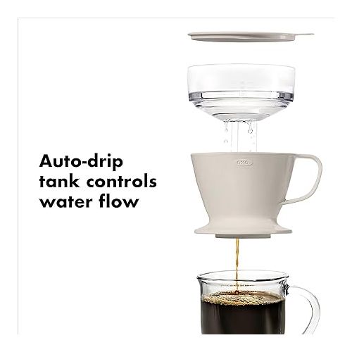 옥소 OXO Brew Single Serve Pour-Over Coffee Maker, 12 ounces, White