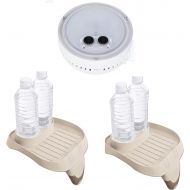 Intex Multi-Colored LED Light for a Hot Tub Cup Holder & Tray Accessory (2 Pack)
