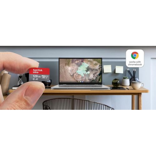 샌디스크 SanDisk 128GB Ultra microSD UHS-I Card for Chromebooks - Certified Works with Chromebooks - SDSQUA4-128G-GN6FA