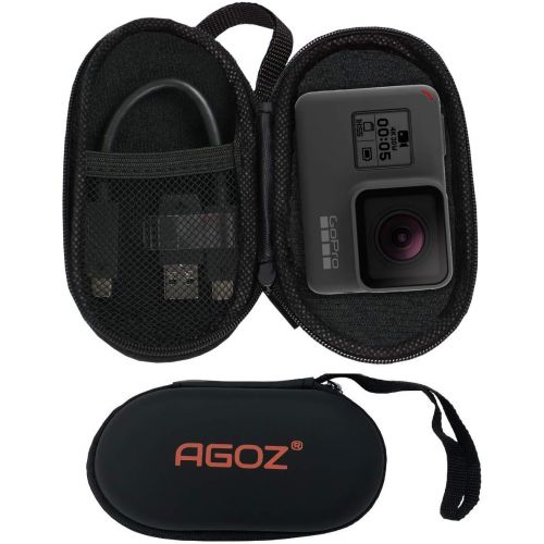  AGOZ GoPro Hero 8 Bag, Hard Protective Carry Case with Zipper and Wrist Strap for GoPro Hero 7, GoPro Hero 6, GoPro Hero 5, GoPro Hero 4 Action Cameras