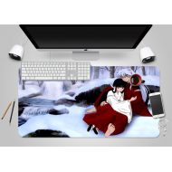 3D Inuyasha Higurashi Kagome 562 Japan Anime Game Non-Slip Office Desk Mouse Mat Game AJ WALLPAPER US Angelia (W120cmxH60cm(47x24))
