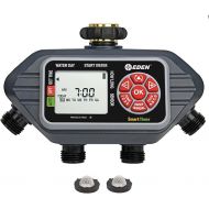 Eden 93413 Programmable Digital Water Timer 4-Zone, Compatible with Wireless Soil Moisture Sensor