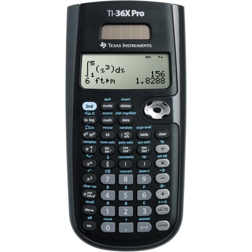  Texas Instruments TI-36X Pro Engineering/Scientific Calculator 9.7 Inch Black.
