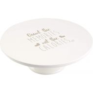 Precious Moments Count The Memories Not The Calories Cake or Cupcake Stand, One Size, White
