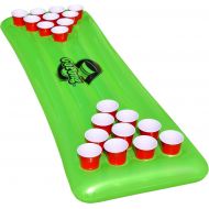 Go Pong Pool Pong Table with Inflatable Floating Beer Pong Table, Neon Green
