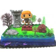 Cake Toppers Masters of the Universe Deluxe HE-MAN Cake Topper Set Featuring He Man Figure and Decorative Themed Accessories