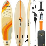 PORTAL SUP Inflatable Paddle Board for Adults, 10'6'' /11'6'' Stand Up Paddleboards, Non-Slip Deck Blow up Paddle Boards with Adjustable Paddle, Carry Bag, Emergency Repair Kit