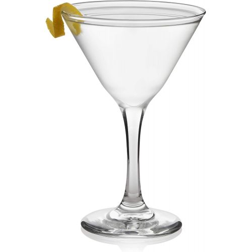  [아마존베스트]Libbey 12-Piece Set Martini Party Glasses, Set of 12, 7.5 oz, Clear