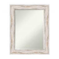 Amanti Art Alexandria White Wash Wall Mirror, Medium Large-23 x 29