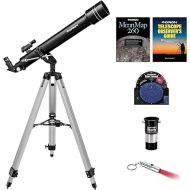 Orion Observer II 70mm Altazimuth Refractor Telescope Kit for Beginner Stargazing - Ideal First Telescope Kit with Eyepieces, Tripod and MoonMap