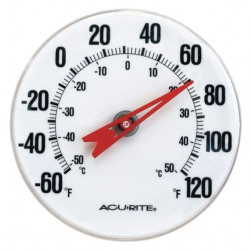  AcuRite Analog Thermometer, 5 Dial Size