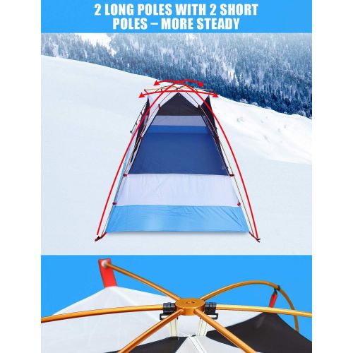  AYAMAYA 4 Season Backpacking Tent and Tent Fan