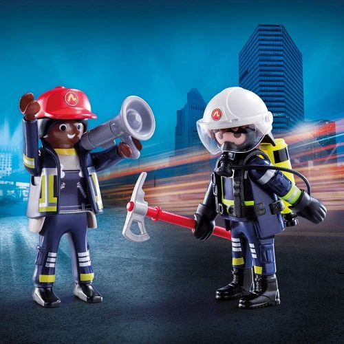 플레이모빌 Playmobil 70081 Duo Pack Fireman and Woman Colourful