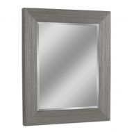 Head West Headwest 8012 Rustic Box Driftwood Wall Mirror in Light Grey