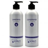 Plaine Products Returnable, Refillable Shampoo + Conditioner: Citrus Lavender, 16 oz (Original with pumps)