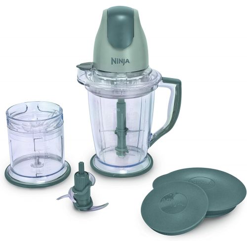 닌자 [아마존베스트]Ninja 400-Watt Blender/Food Processor for Frozen Blending, Chopping and Food Prep with 48-Ounce Pitcher and 16-Ounce Chopper Bowl (QB900B), Silver