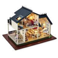 Kisoy Romantic and Cute Dollhouse Miniature DIY House Kit Creative Room Perfect DIY Gift for Friends,Lovers and Families(Romantic Provence)