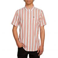Volcom Mens Thebold Stripe Button Up Short Sleeve Shirt
