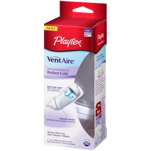  Playtex VentAire Advanced Wide Bottle, 9 Ounce (Discontinued by Manufacturer)