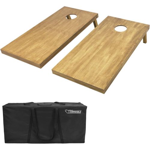  GoSports 4feet x 2feet Regulation Size Wooden Cornhole Boards Set - Includes Carrying Case and Over 100 Optional Bean Bag Colors