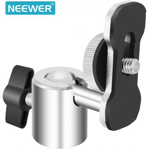 니워 [아마존베스트]Neewer Video Camera Digital Recorder Adapter with Mini Ball Head-360 Degree Pan and 180 Degree Tilt Movement for Connecting 1/4-inch Thread Camera, Camcorder, Recorder with 5/8-inc