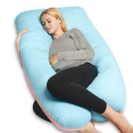QUEEN ROSE Full Body Pregnancy Pillow, U-Shaped Maternity Pillow for Pregnant Women with Cotton Cover,Great for Anyone,Light Multi
