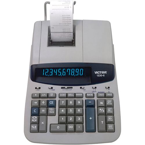  [아마존베스트]Victor 1530-6 10 Digit Professional Grade Heavy Duty Commercial Printing Calculator with Large Display and Loan Wizard