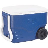 Coleman Passive 40 QT Performance Wheeled Cooler, Thermal Box 37.5 L Capacity, Mobile Ice Box with Wheels