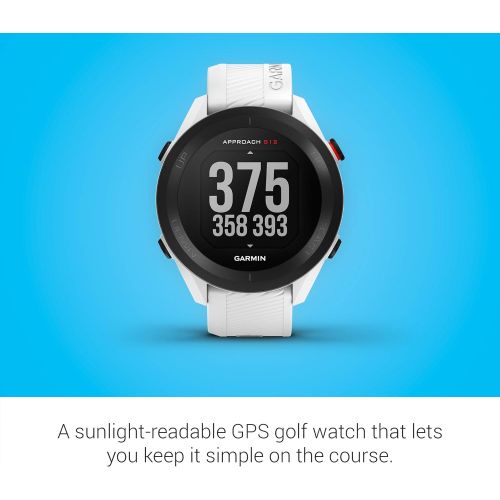 가민 Garmin Approach S12, Easy-to-Use GPS Golf Watch, 42k+ Preloaded Courses, White, 010-02472-02
